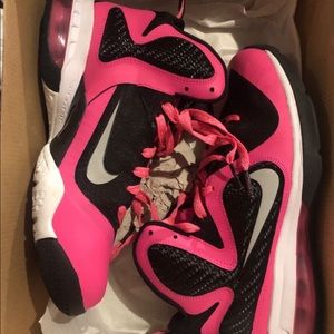 Nike Pink Lebron 9 laser
